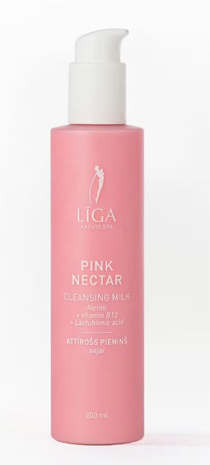 Līga Nature SPA attīrošais pieniņš ar laktobionika skābi un neroli Pink Nectar, 200ml
