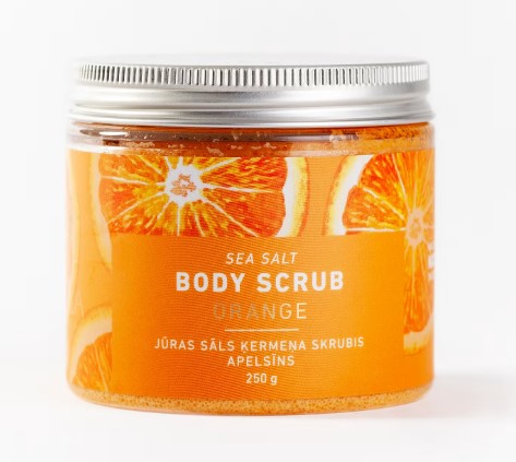 Līga Nature SPA jūras sāls skrubis ķermenim "Apelsīns", 250g