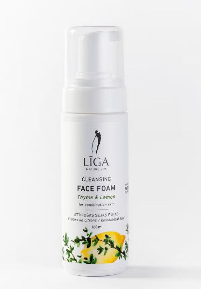 Līga Nature SPA attīrošas sejas putas ar timiāna ēterisko eļļu un citronu, 160ml
