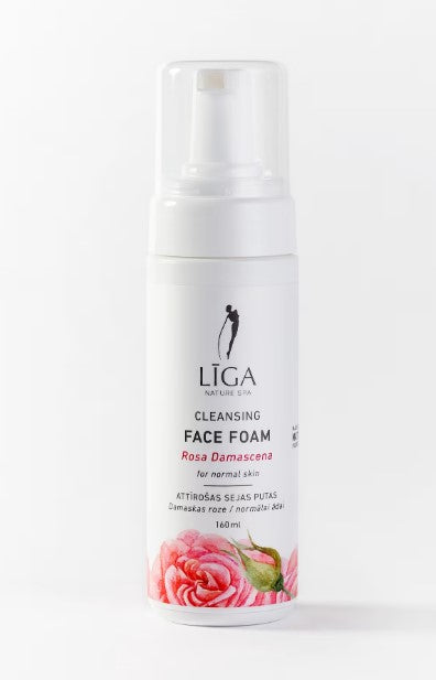 Līga Nature SPA attīrošas sejas putas ar Damaskas rozes eļļu, 160ml