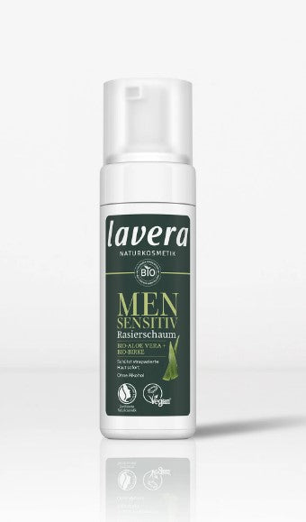 Lavera Men Sensitiv skūšanās putas ar organisko alveju un bērzu, 150ml
