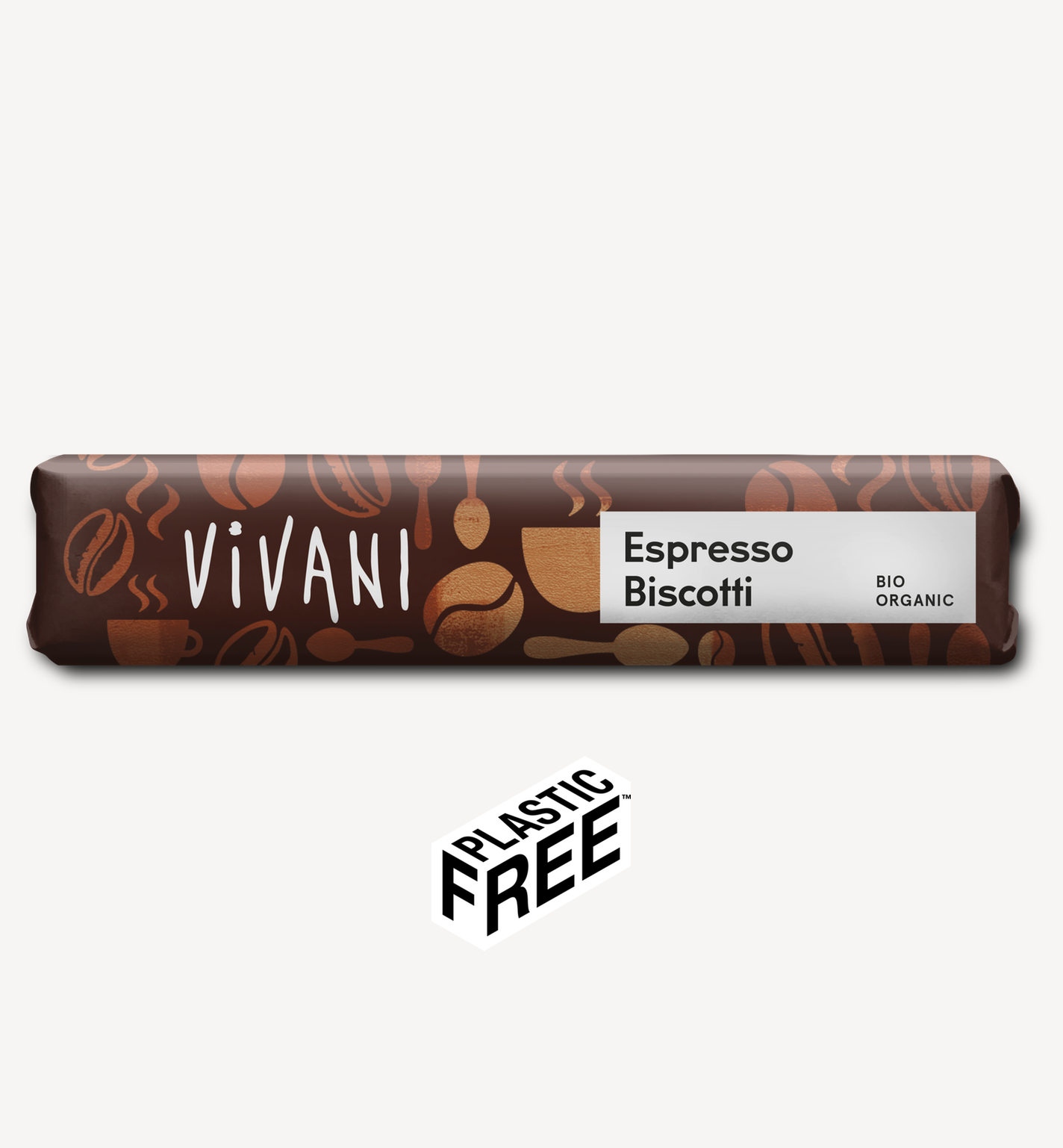Vivani BIO Espresso Biscotti pilnpiena šokolāde ar espresso krēmu un vafeļu gabaliņiem, 40g