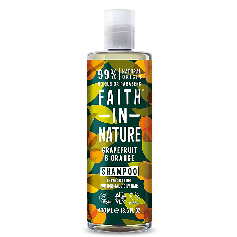 Faith in Nature greipfrūtu un apelsīnu šampūns, 400ml 