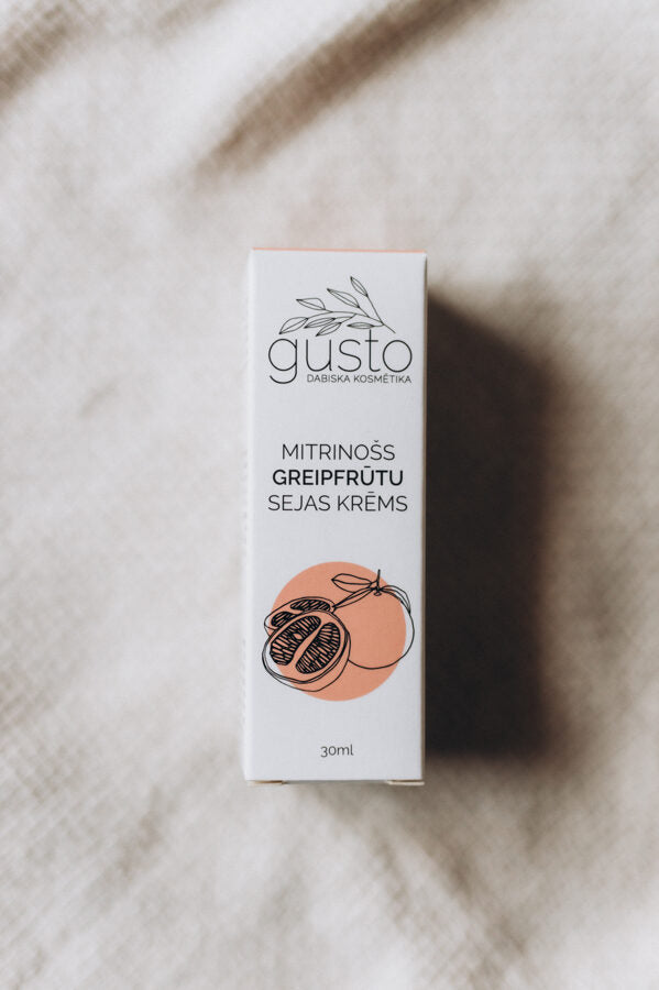Gusto greipfrūtu sejas krēms, 30ml