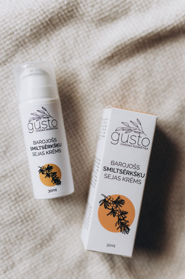 Gusto smiltsērkšķu sejas krēms, 30ml