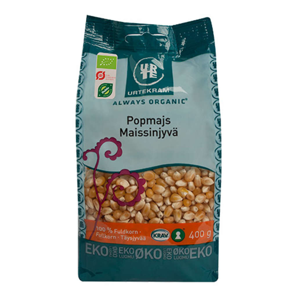 Urtekram Food BIO kukurūzas graudi popkornam, 400g