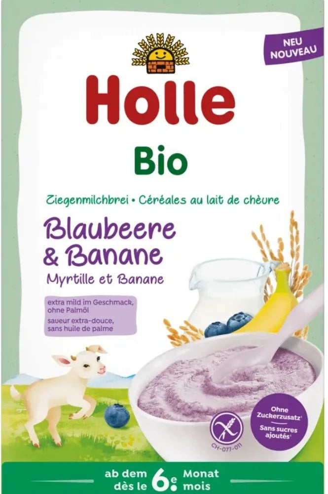 Holle BIO piena biezputra ar mellenēm un banāniem no 6 mēn., 200g