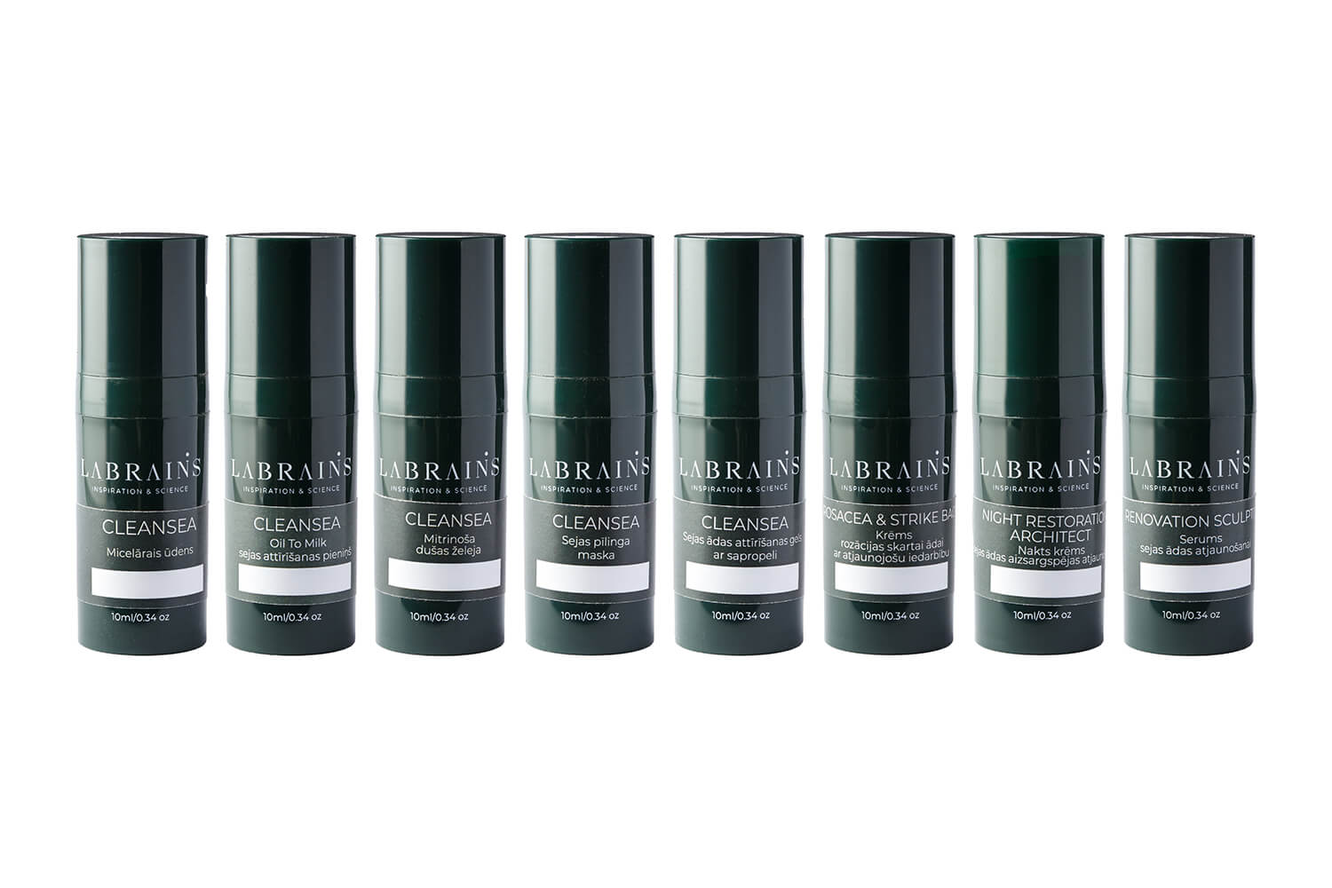 LABRAINS komplekts normālai, jutīgai un sausai ādai, 8 x 10ml