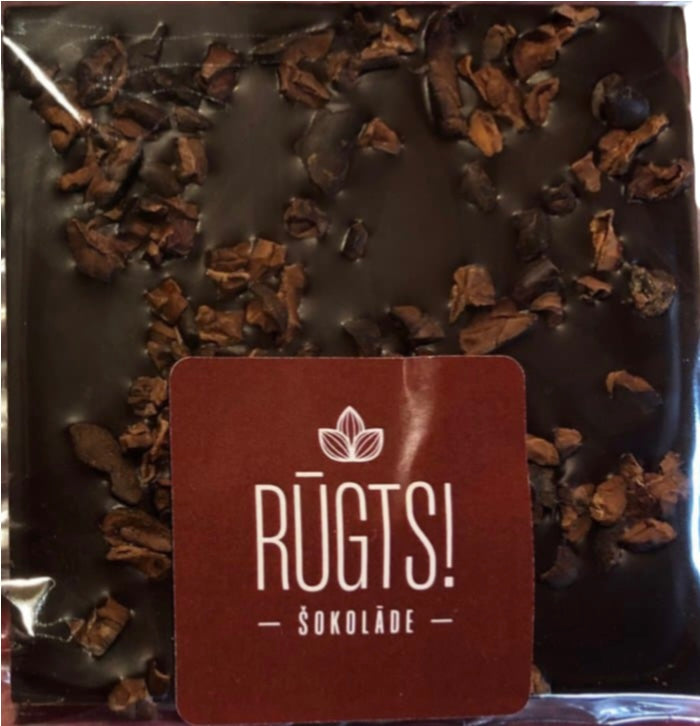 Rūgts! Nicaragua o`Tuma tumšā šokolāde 100% ar kodoliem, 50g