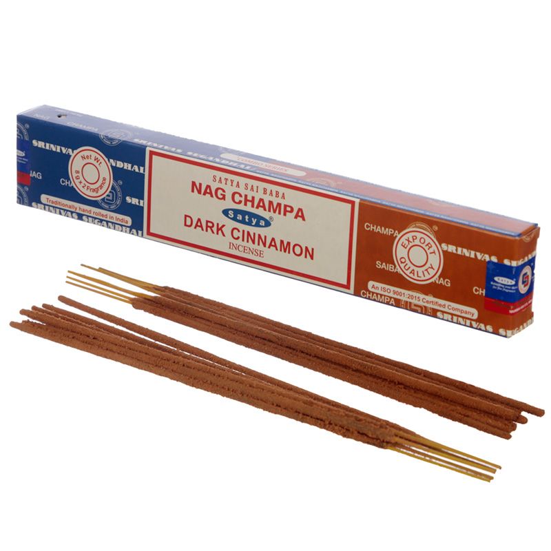 Satya smaržkociņi mix Nag Champa & Dark Cinnamon, 8x2g