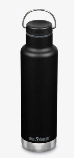 Klean Kanteen Classic Loop Cap termopudele melna (Black), 592ml
