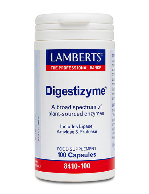 Lamberts uztura bagātinātājs Augu izcelsmes enzīmi Digestizyme, 100 kaps.