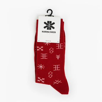 Karma Sock Latvietis zeķes 41-45. izmērs, sarkanas