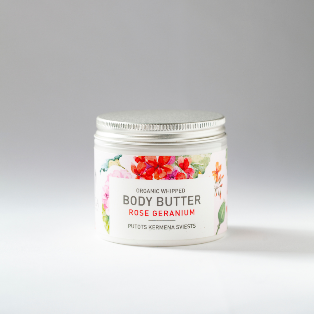 Līga Nature SPA putots ķermeņa sviests "Rožu ģerānija", 100ml