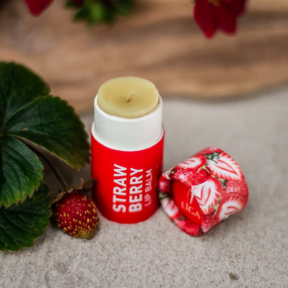 Līga Nature SPA lūpu balzams Zemene kartona iepakojumā, 7g