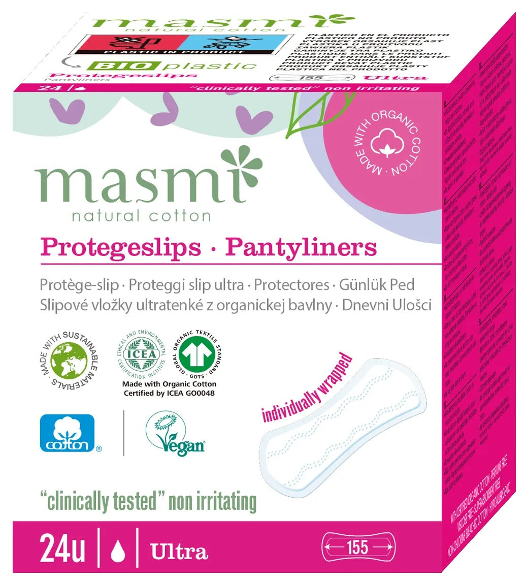 Masmi ikdienas plāni, kokvilnas biksīšu ieliktnīši, atsevišķi iepakoti, 24gb.