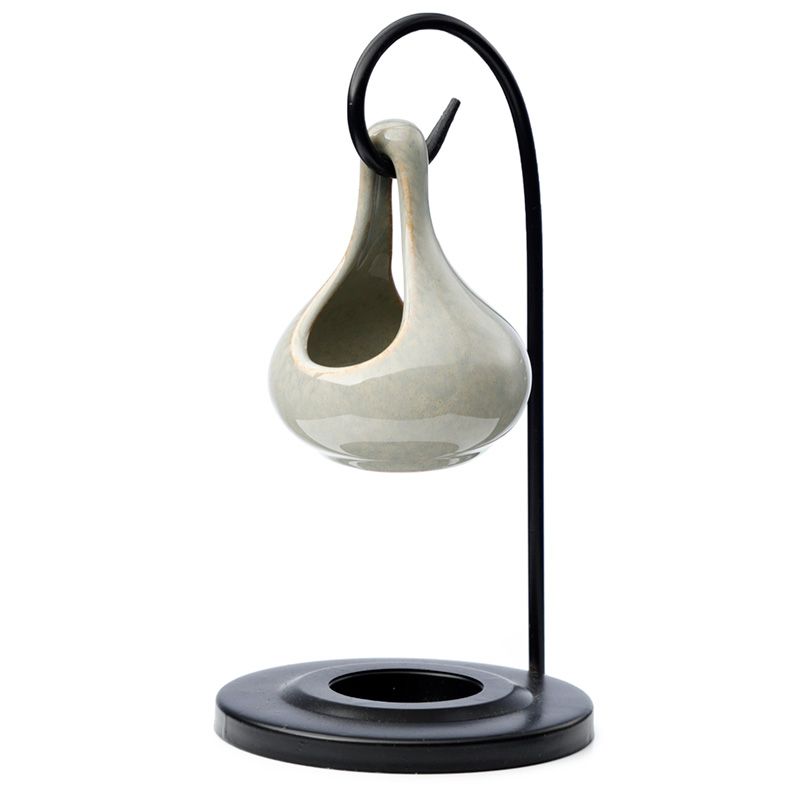 Spiritual Gift aromlampa Teardrop, pelēka