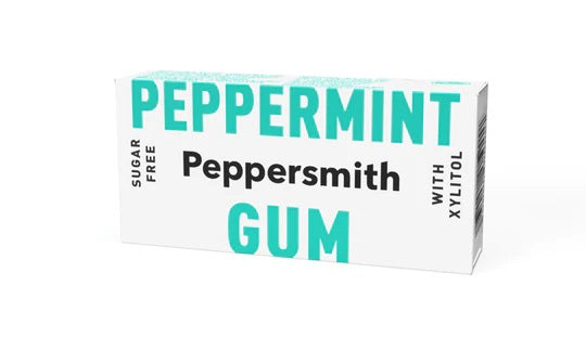Peppersmith košļājamā gumija bez cukura Peppermint, 15g