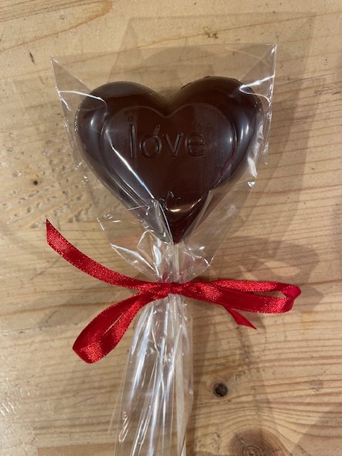 Rūgts! piena šokolādes sirds uz kociņa, 23g