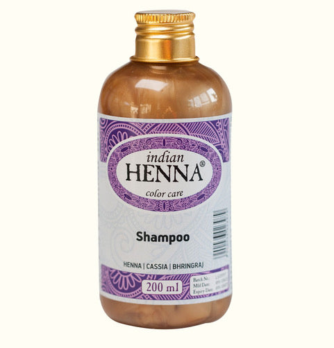 Indian Henna ājurvēdiskais šampūns krāsotiem matiem ar hennu, 200ml
