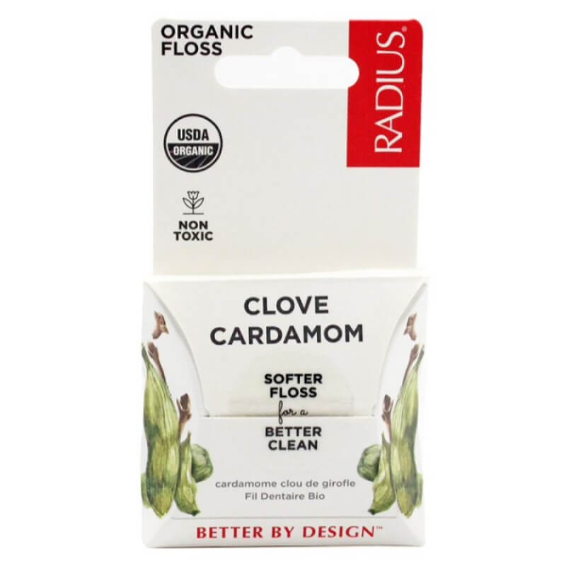 Radius zobu diegs ar kardamonu un krustnagliņām kartona iepakojumā, 50m