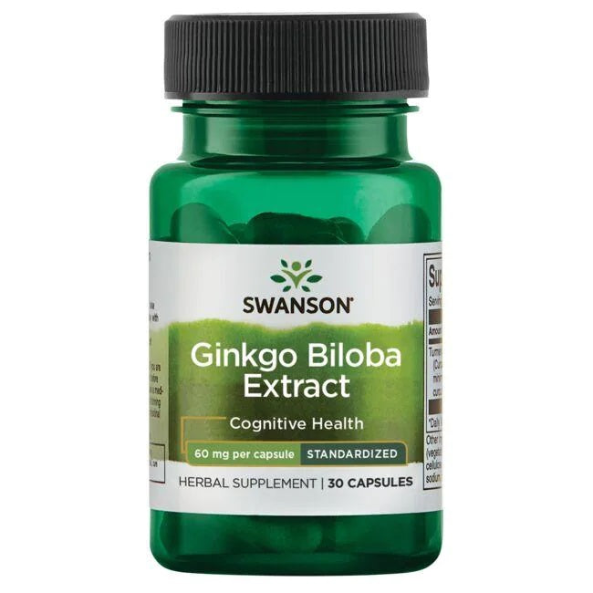 Swanson uztura bagātinātājs Ginko Biloba, 30 kaps.
