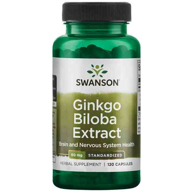 Swanson uztura bagātinātājs Ginko Biloba, 120 kaps.