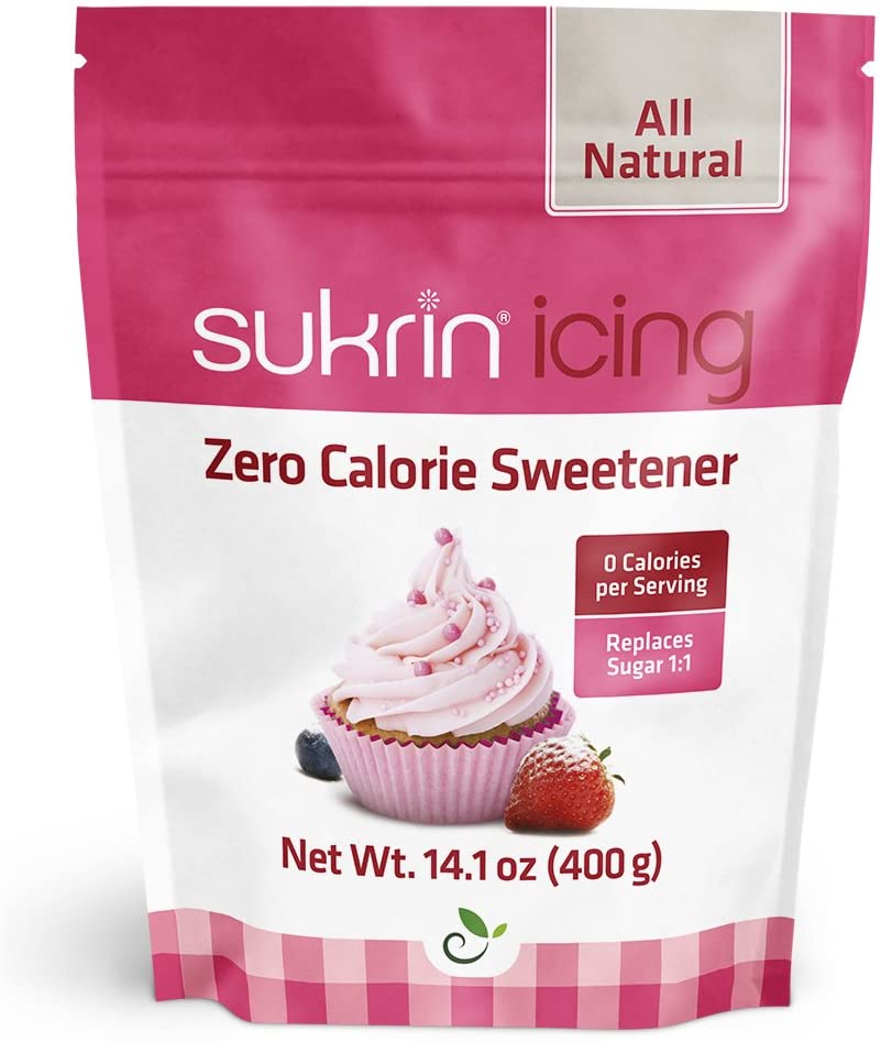 Sukrin Melis dabīgais saldinātājs (eritritols, stēvija), pūdercukurs, 400g