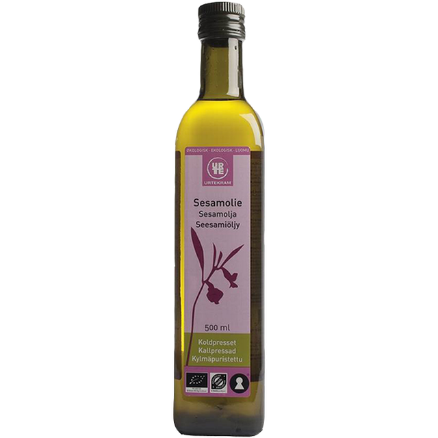 Urtekram Food BIO auksti spiesta sezama eļļa, 500ml