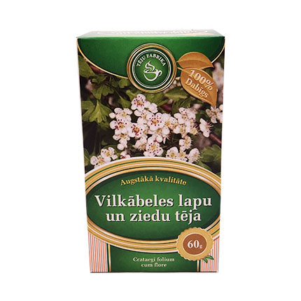 Tēju Fabrika vilkābeļu lapu un ziedu tēja, 60g