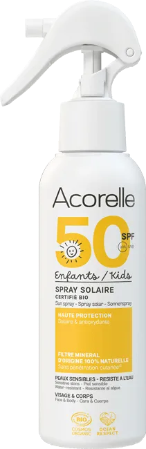 Acorelle aizsargājošs sprejs pret sauli bērniem ar SPF50, 150ml