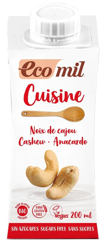 Ecomil BIO Indijas riekstu kulinārijas krēms bez cukura, 200ml