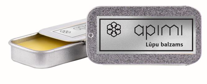 Apimi lūpu balzams ar bišu vasku kārbiņā, 5ml