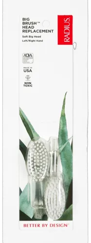 Radius Original Big Brush zobu birstes galviņas nomainīšanai, ar mīkstiem sariņiem (Soft), 2gb.