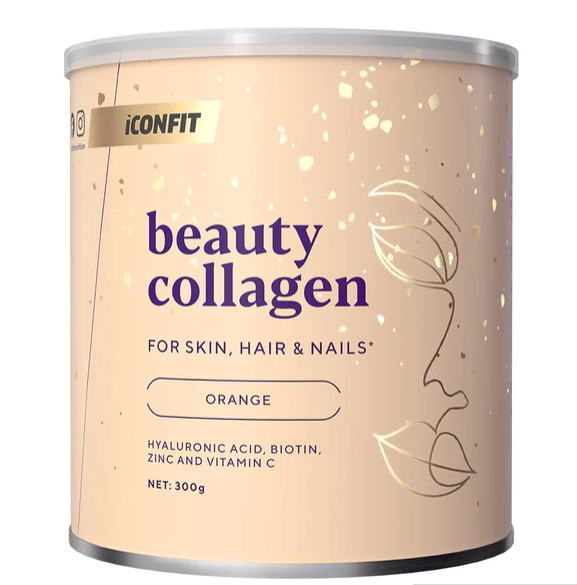 ICONFIT uztura bagātinātājs Beauty kolagēns skaistumam, ar apelsīnu garšu, 300g