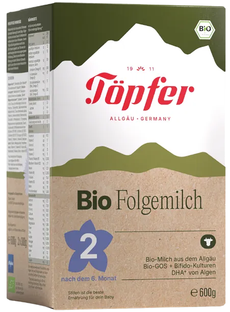 Topfer BIO 2 turpinājuma piena maisījums zīdaiņiem, no 6 mēn. vecuma, 600g