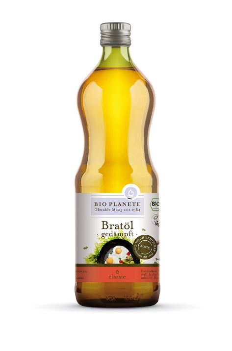 Bio Planete BIO saulespuķu eļļa cepšanai augstās temperatūrās, 1l