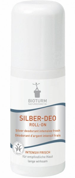 Bioturm Silber Deo intensīvais sudraba dezodorants / rullītis Frisch Nr.32, 50ml