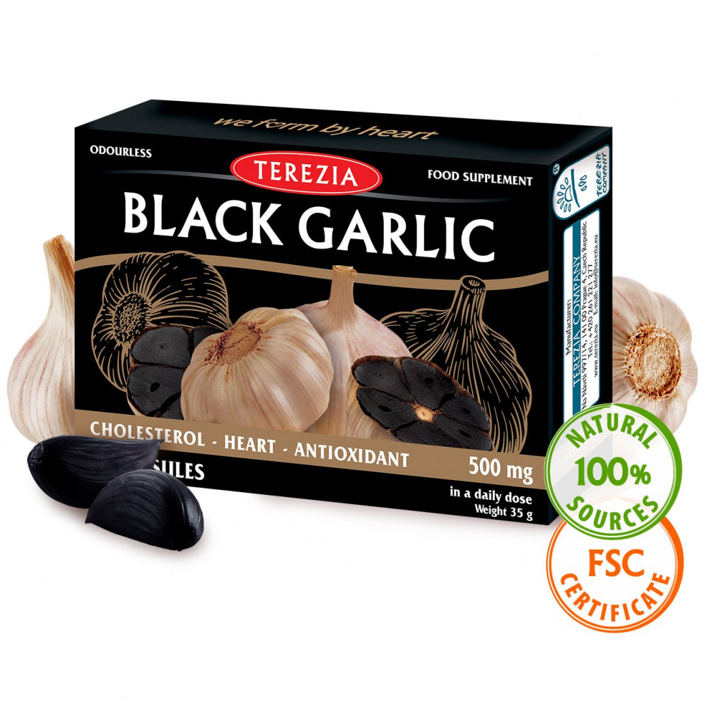 Terezia uztura bagātinātājs BLACK GARLIC (melnais ķiploks), 60 kaps.