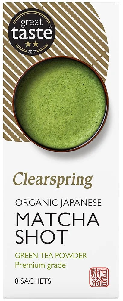 Clearspring BIO Japānas Matcha zaļās tējas pulveris, 8 x 1g