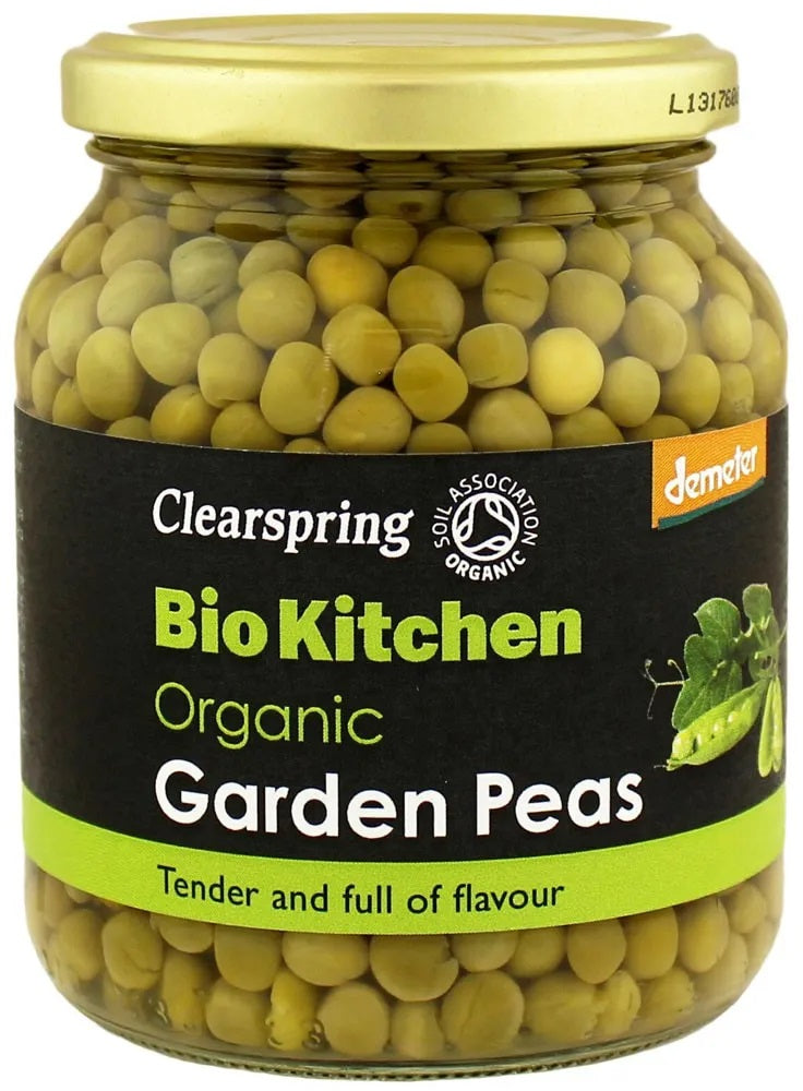 Clearspring BIO konservēti zaļie zirnīši, 350g