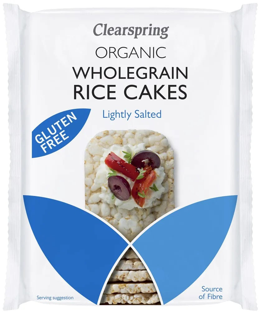 Clearspring BIO bezglutēna pilngraudu rīsu galetes ar jūras sāli, 130g