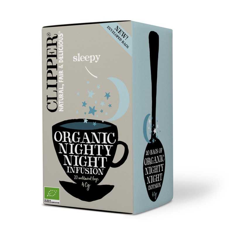 Clipper BIO tēja vieglam miegam Nighty Night, 20pac./40g