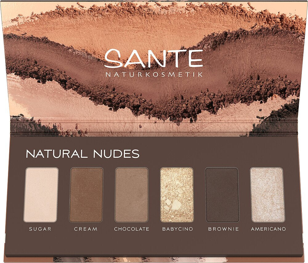 Sante acu ēnu palete Natural Nudes, 6 x 1g
