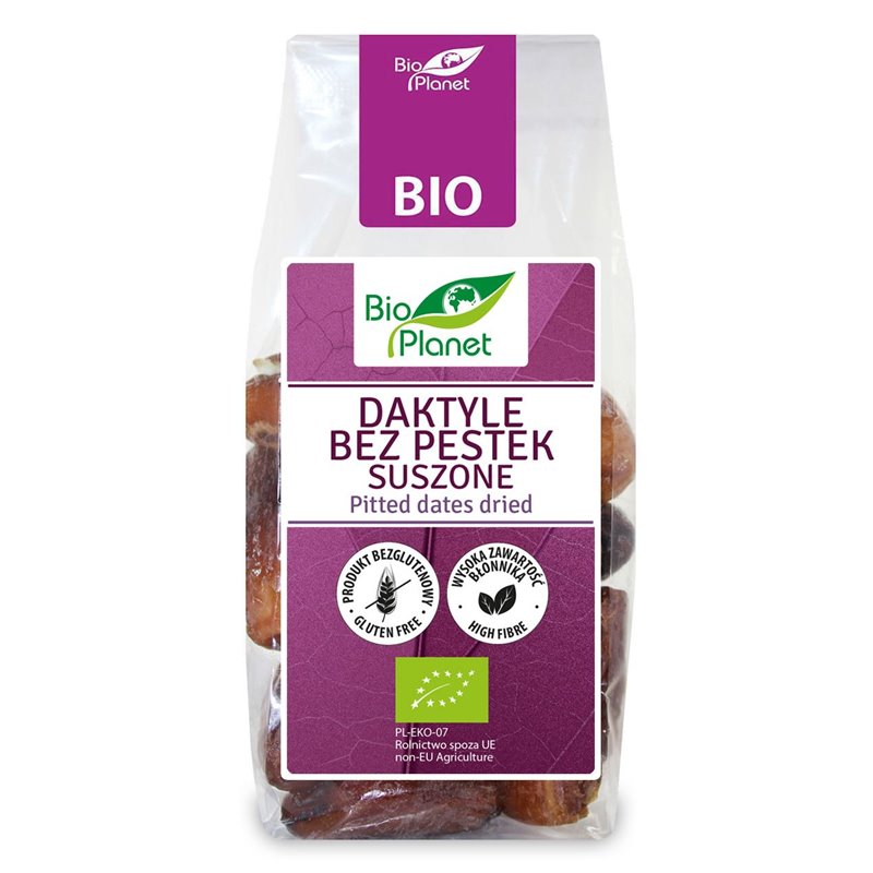 Bio Planet BIO žāvētas dateles bez kauliņiem, 150g