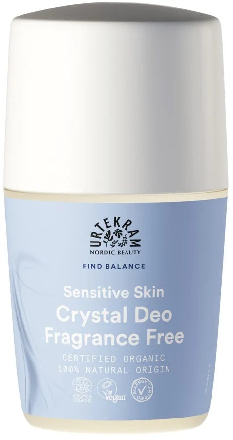 Urtekram Sensitive Skin kristāla dezodorants bez aromāta jutīgai ādai, 50ml