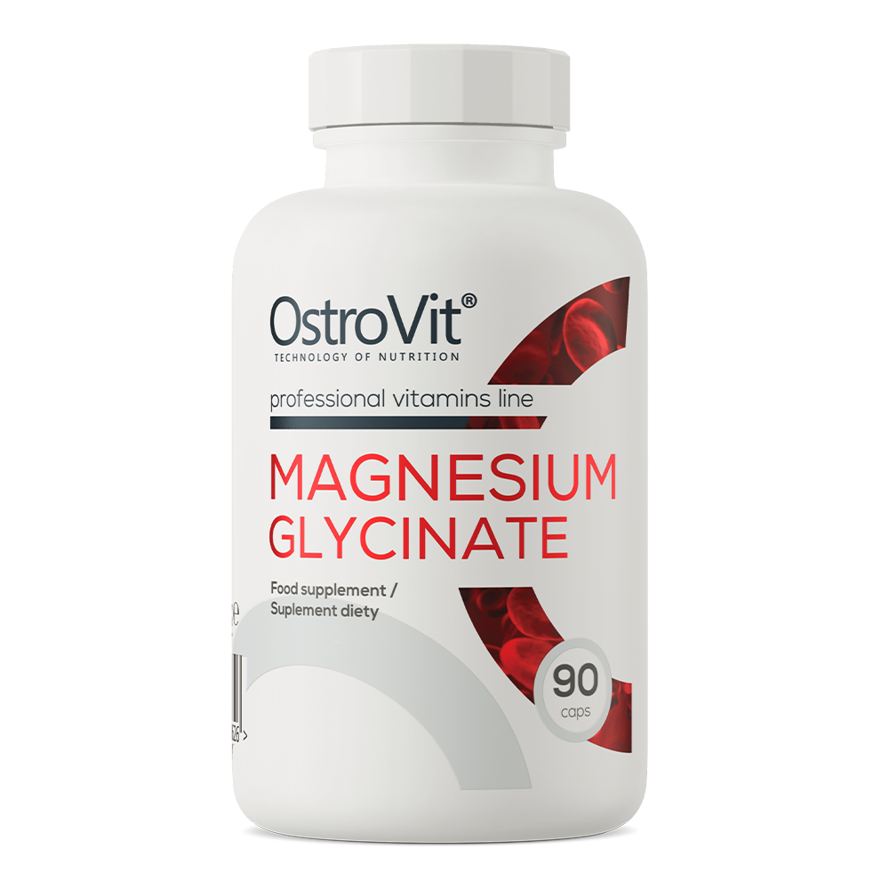 OstroVit uztura bagātinātājs Magnijs bisglicināts (magnesium glycinate) 90 kaps.