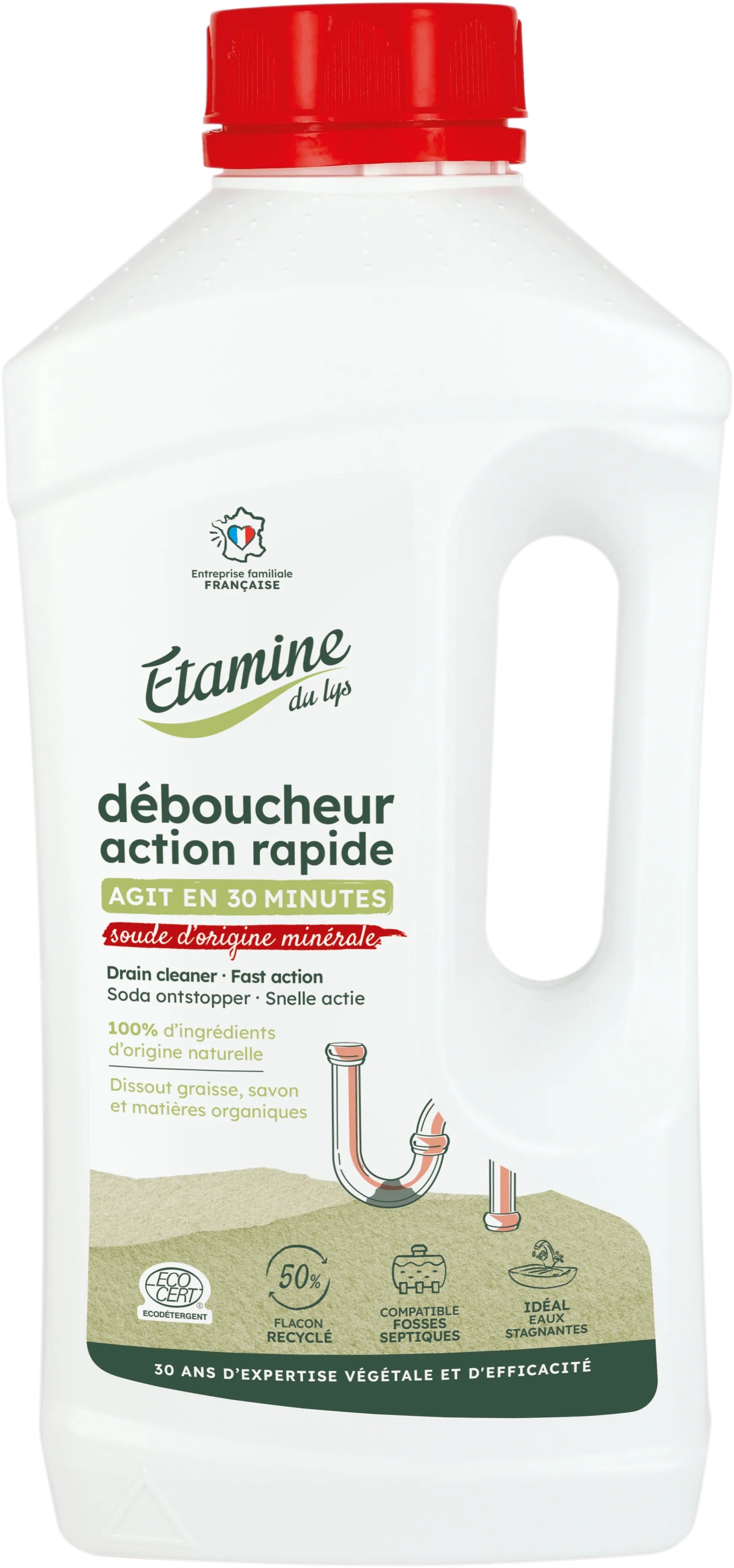 Etamine du Lys ātras iedarbības līdzeklis kanalizācijas cauruļu tīrīšanai, 1l