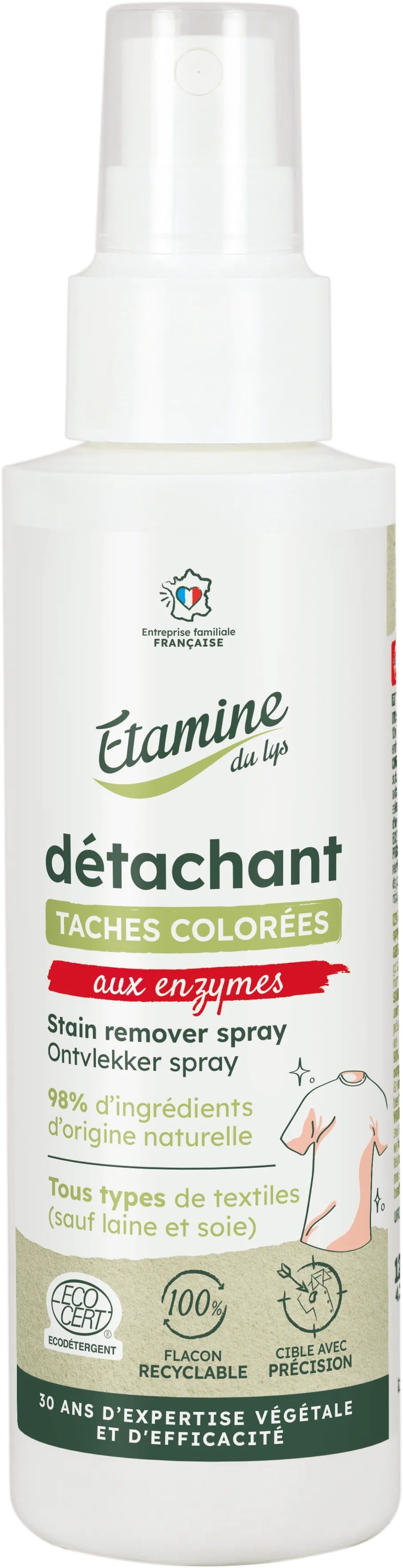 Etamine du Lys izsmidzināms traipu tīrīšanas līdzeklis veļai, 125ml