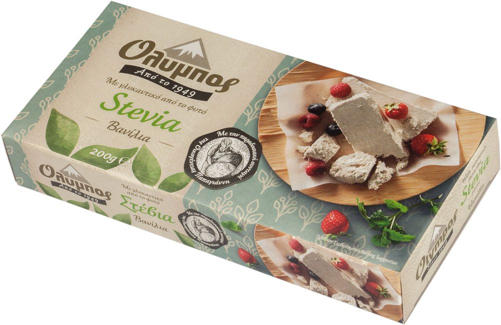 Olympos sezama halva ar vaniļu, saldināta ar stēviju, 250g